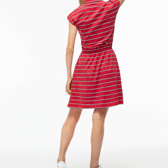 Lacoste Red Striped Cotton/Linen Blend Dress w/pockets-Size 36 (US 4) - Picture 15 of 15